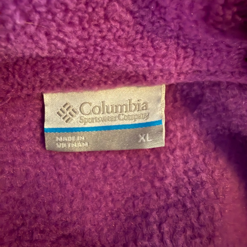NWOT Columbia Vibrant Purple Fleece - Picture 3 of 3